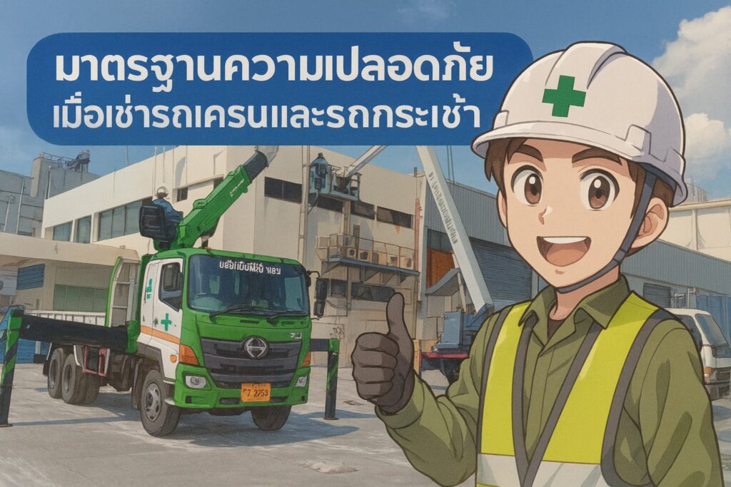 มาตรฐานความปลอดภัยเมื่อเช่ารถเครนและรถกระเช้า