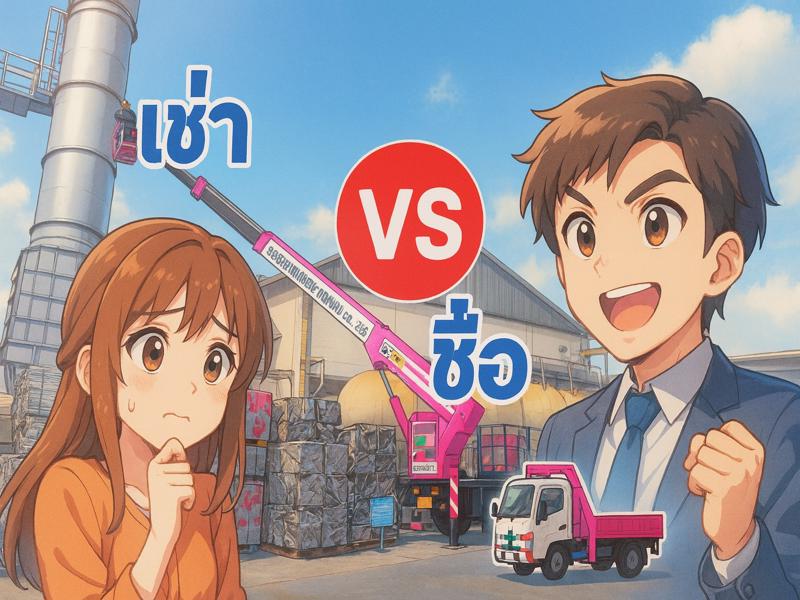 เช่า vs ซื้อ รถเครนและรถกระเช้า เปรียบเทียบต้นทุนรวม TCO