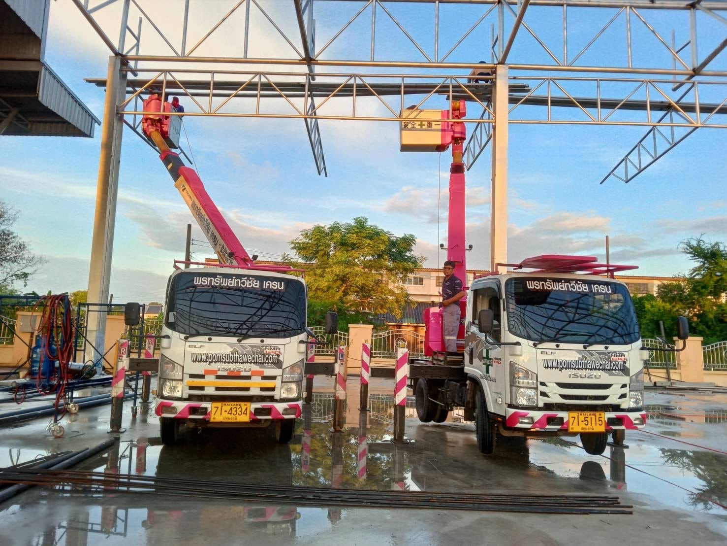 เช่ารถกระเช้า หลายความสูง 10 15 17 20 23 26 27 เมตร